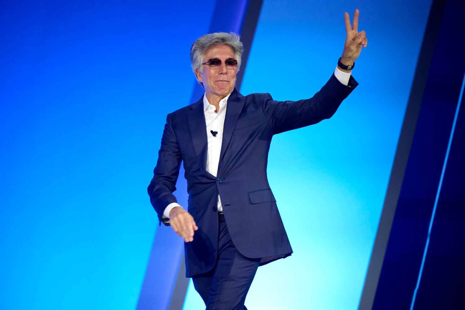 Bill McDermott, chief executive officer of ServiceNow Inc., departs after speaking during the Dell Technologies World conference in Las Vegas, Nevada, US, on Monday, May 20, 2024.
