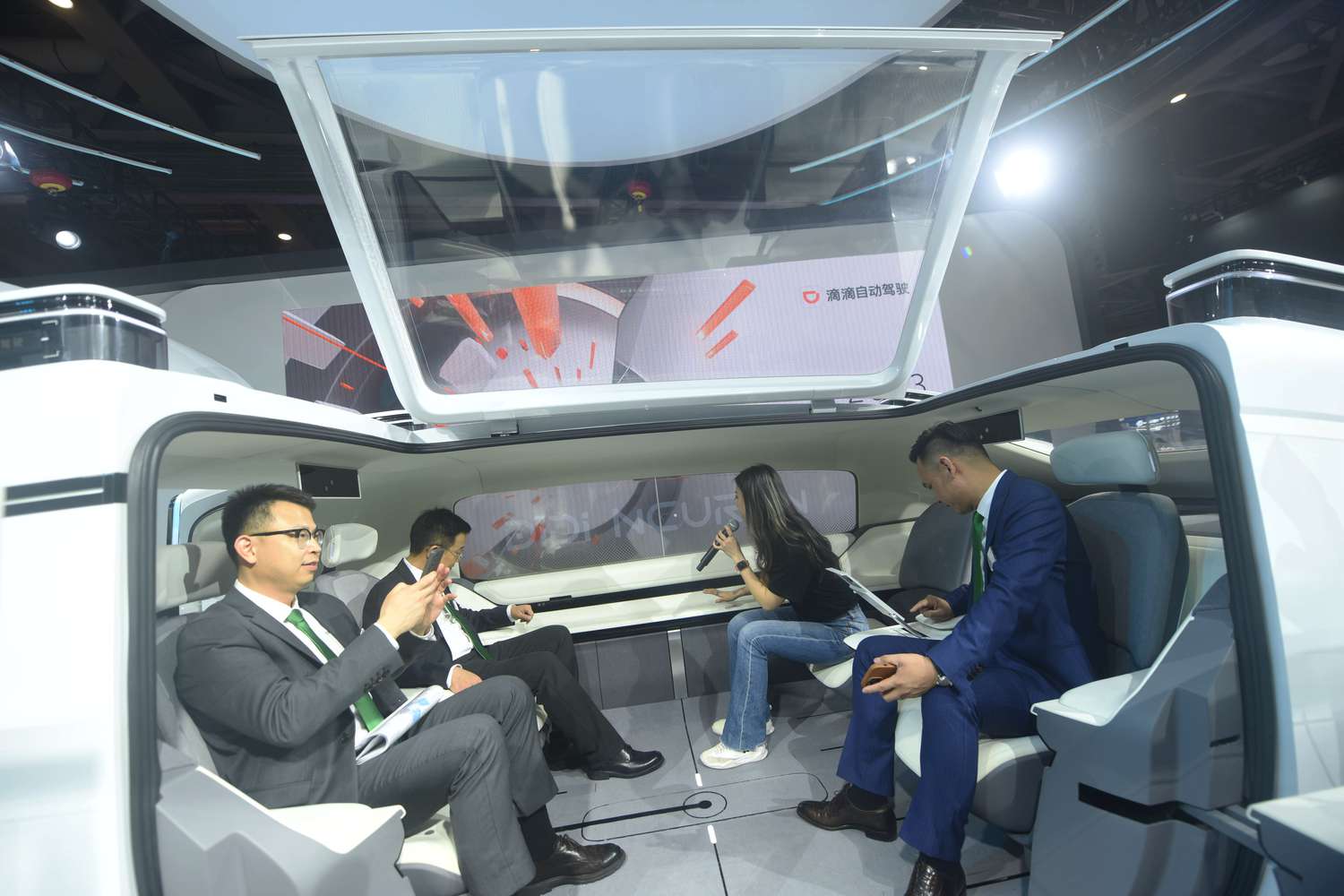 a future smart service concept car launched by Didi at the 2023 Shanghai Auto Show in Shanghai