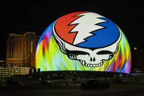 The Grateful Dead logo is displayed on the Sphere in Las Vegas