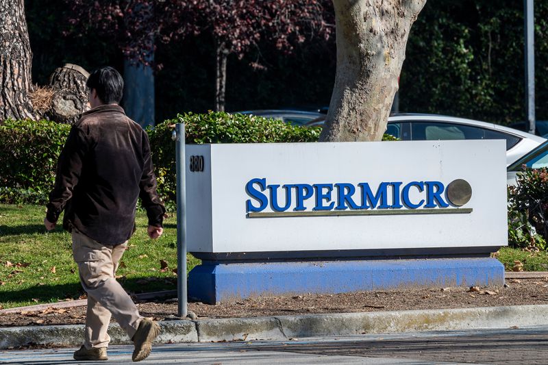 Super Micro signage.