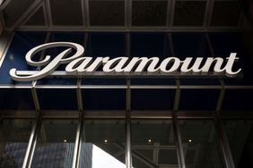 Logo at Paramount Global headquarters in New York City