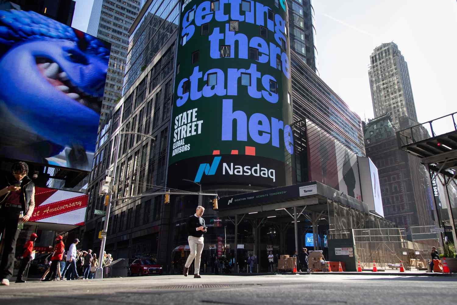 The Nasdaq MarketSite in New York.