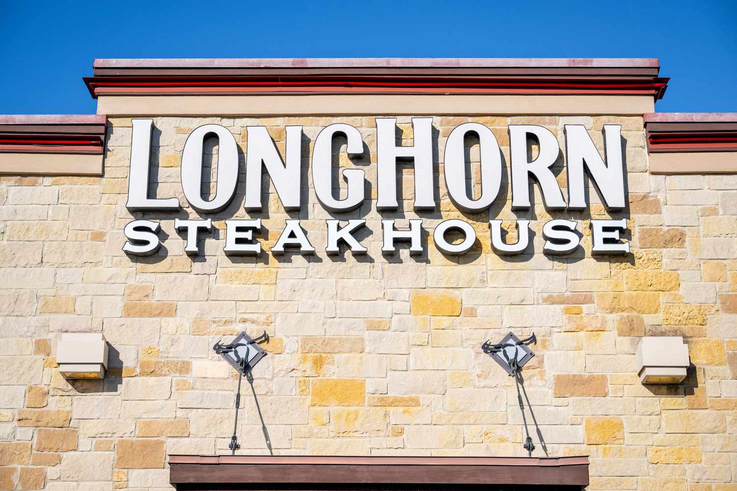 The exterior sign of a LongHorn Steakhouse in Austin, Texas, in December. 