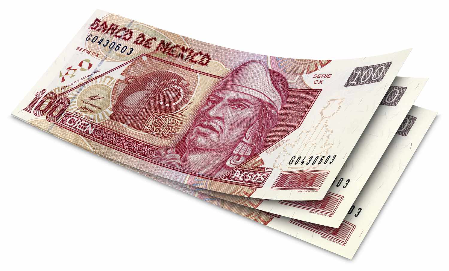 Mexican one hundred peso note