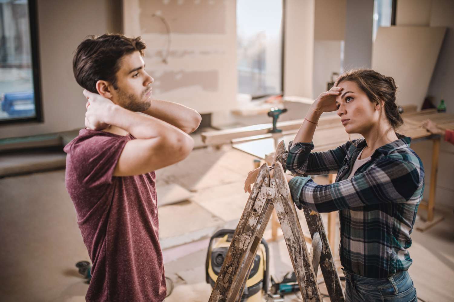 Young couple worries about home renovation cost since they identify themselves as house poor.