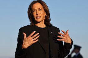vice president kamala harris speaks to the media
