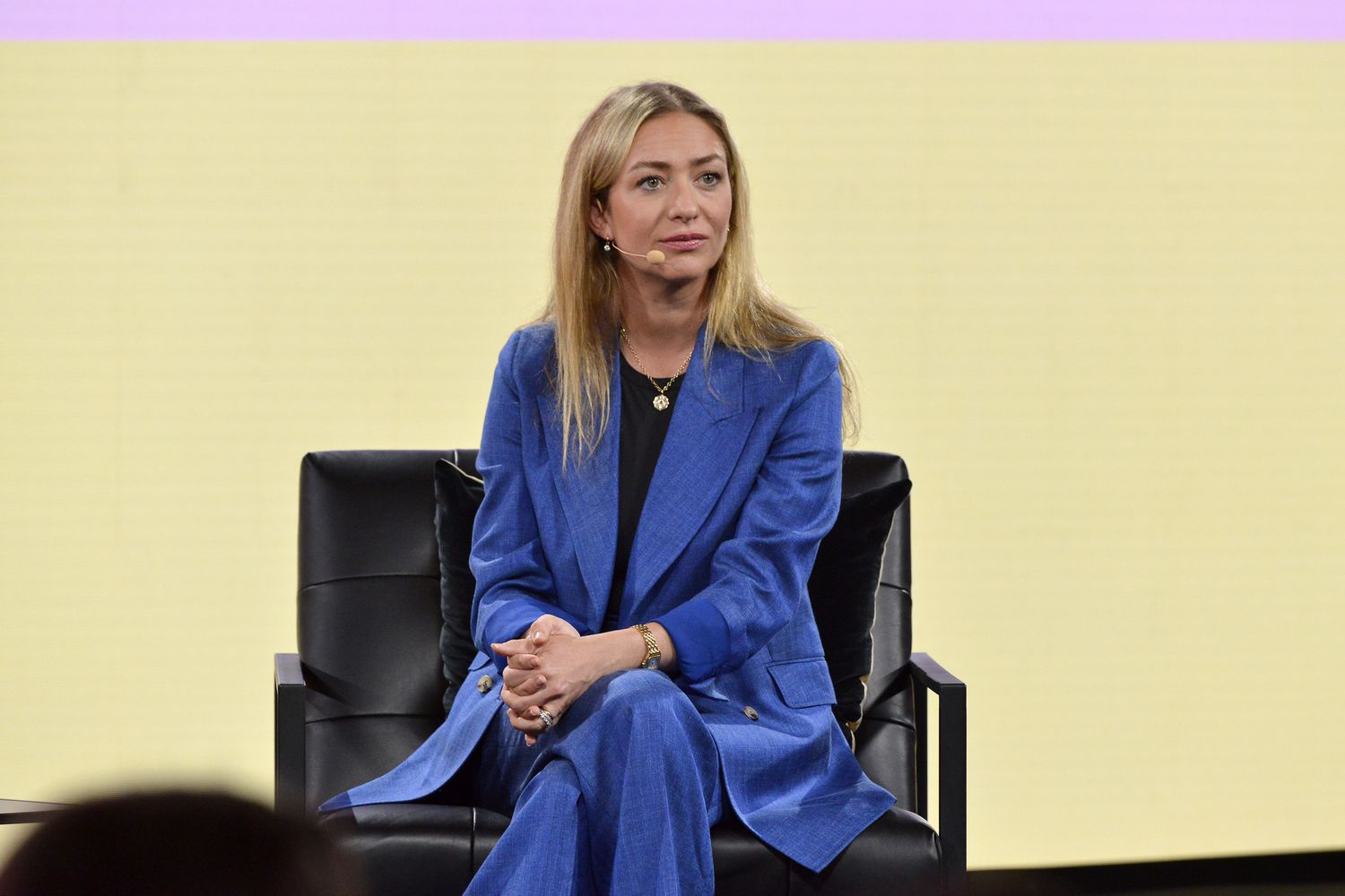Bumble CEO Whitney Wolfe Herd speaking at conference in September.