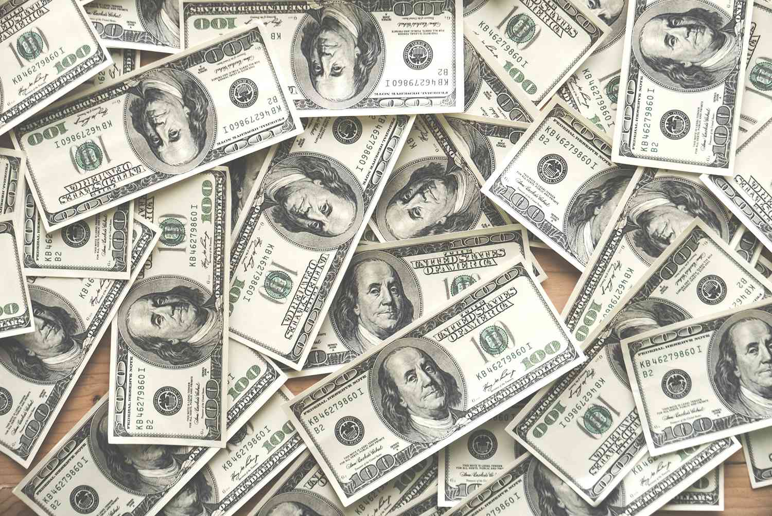 Full Frame Shot Of Paper Currencies On Table
