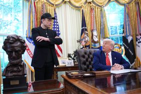 Elon Musk and President Donald Trump in the Oval Office