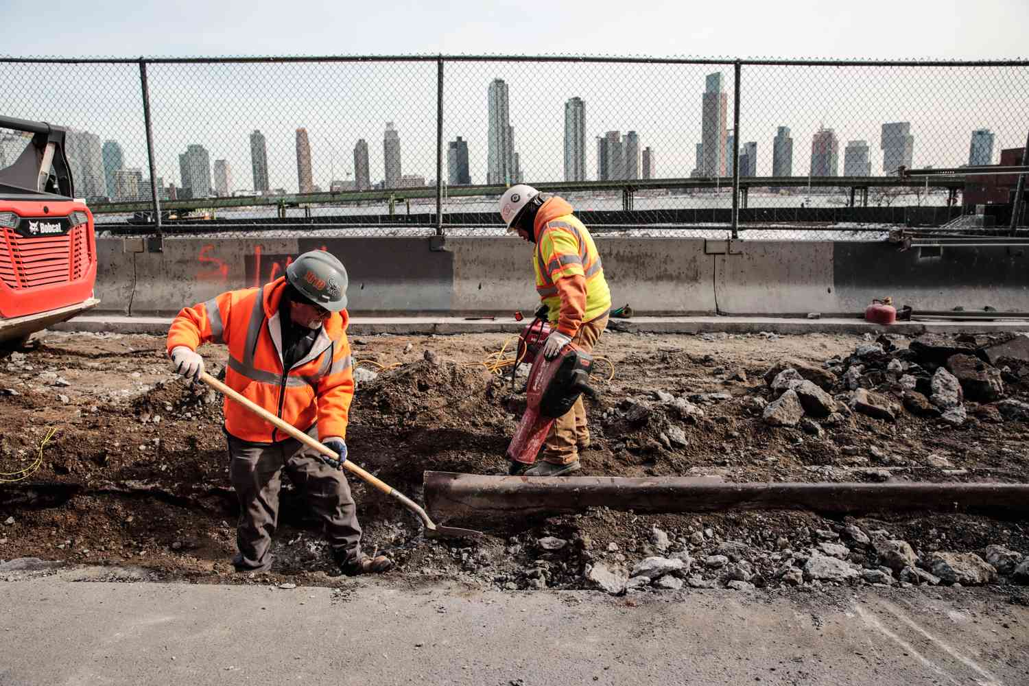 Construction workers in New York City.