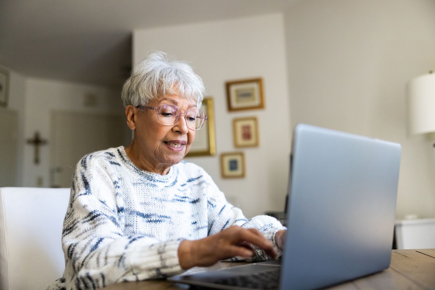 Woman with a computer