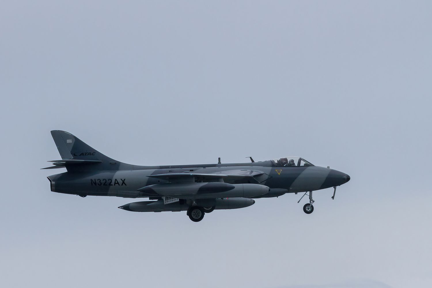 A military aircraft in flight