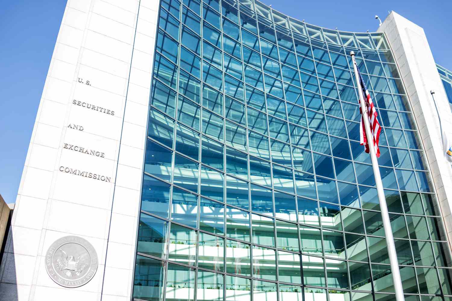 The U.S. SEC building in Washington DC