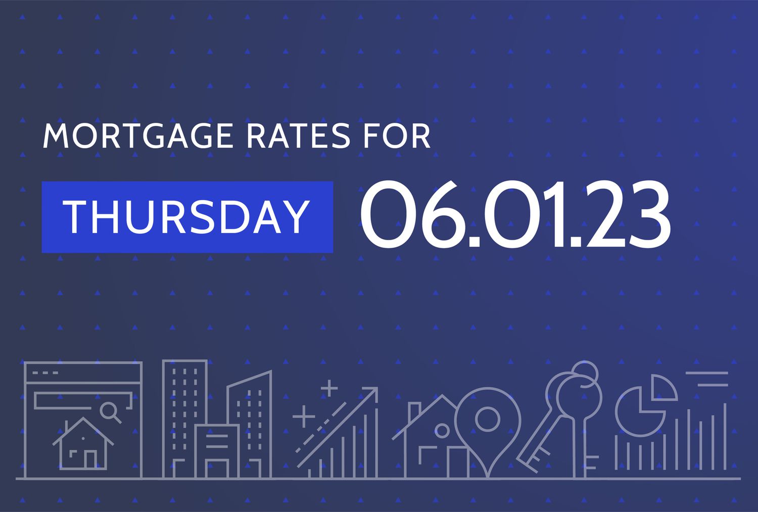 Investopedia custom visual for mortgage rates for Thursday June 1, 2023
