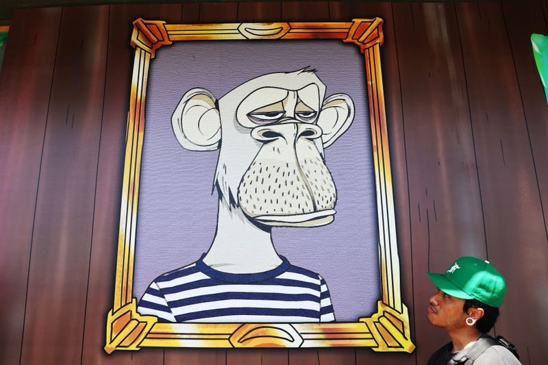 Bored Ape Yacht Club-themed restaurant poster