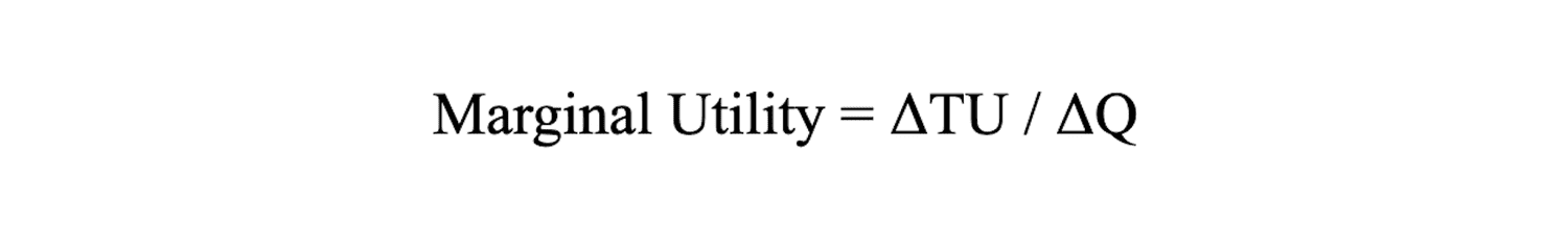 marginal utility formula