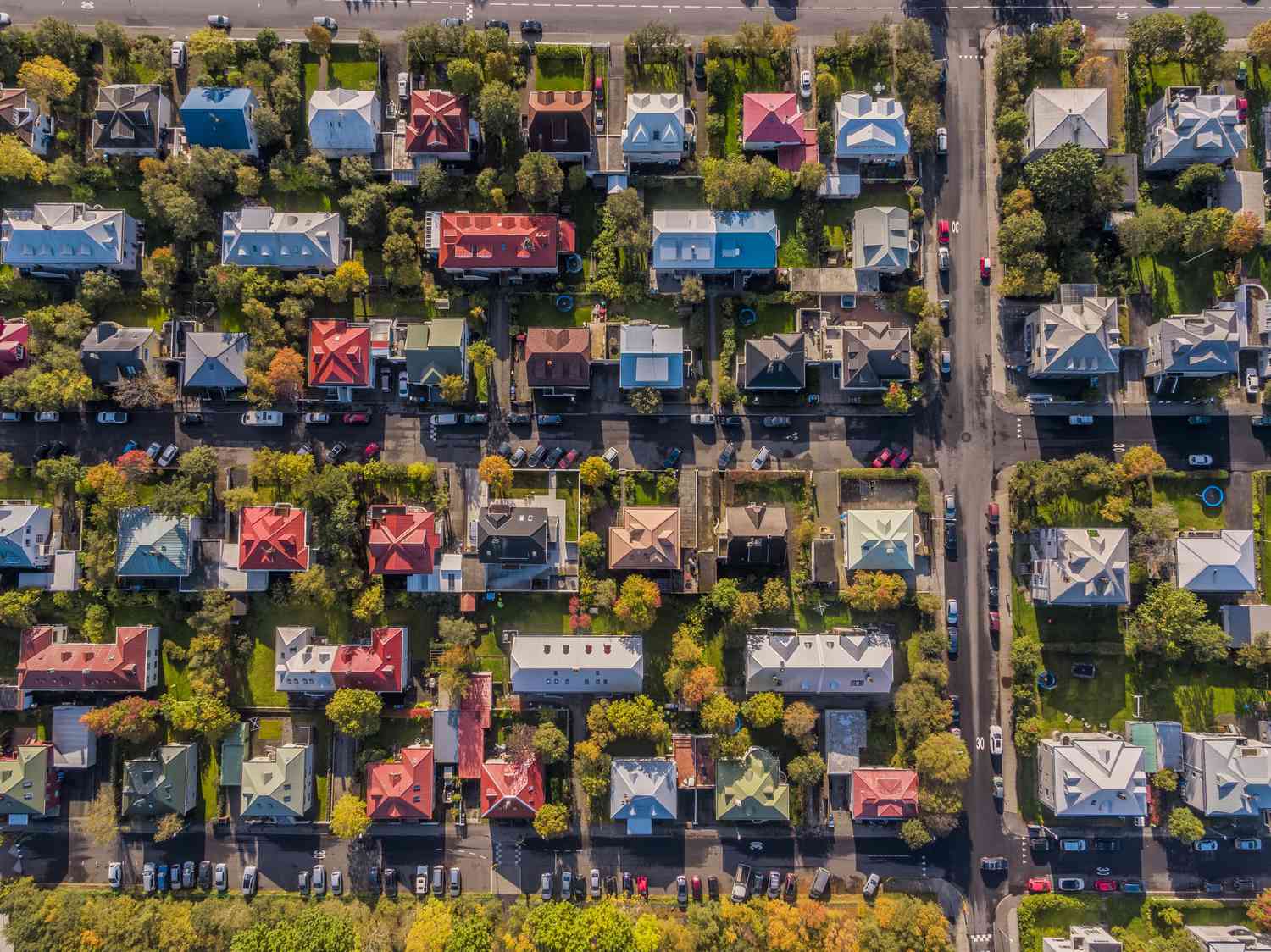 Roofs of homes