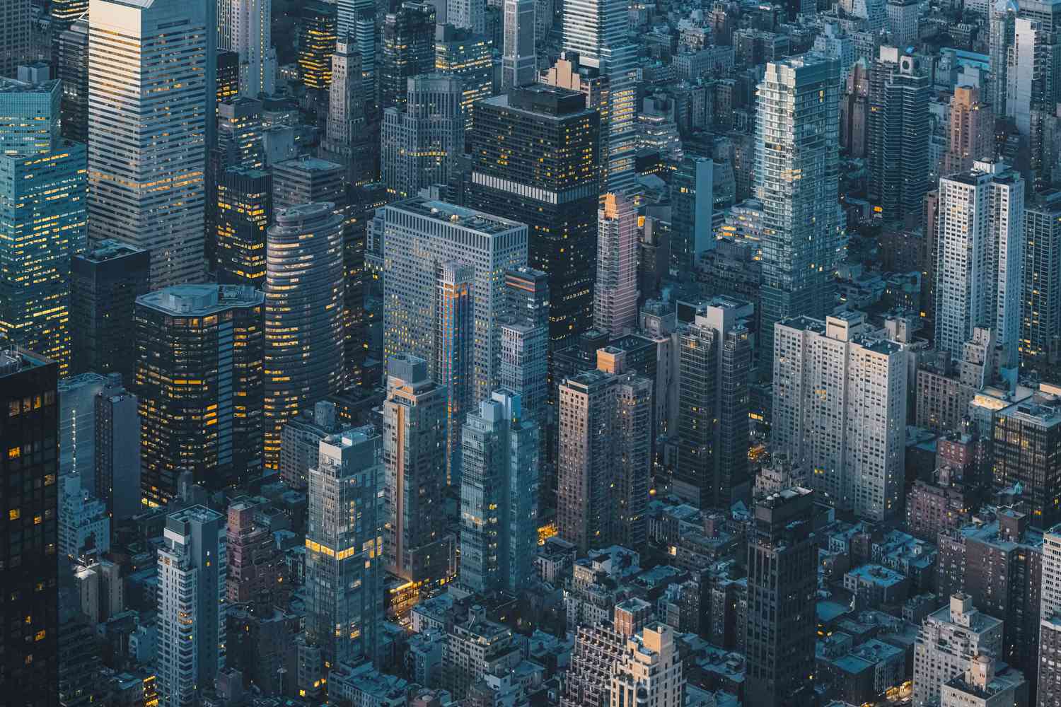 Aerial view of New York City