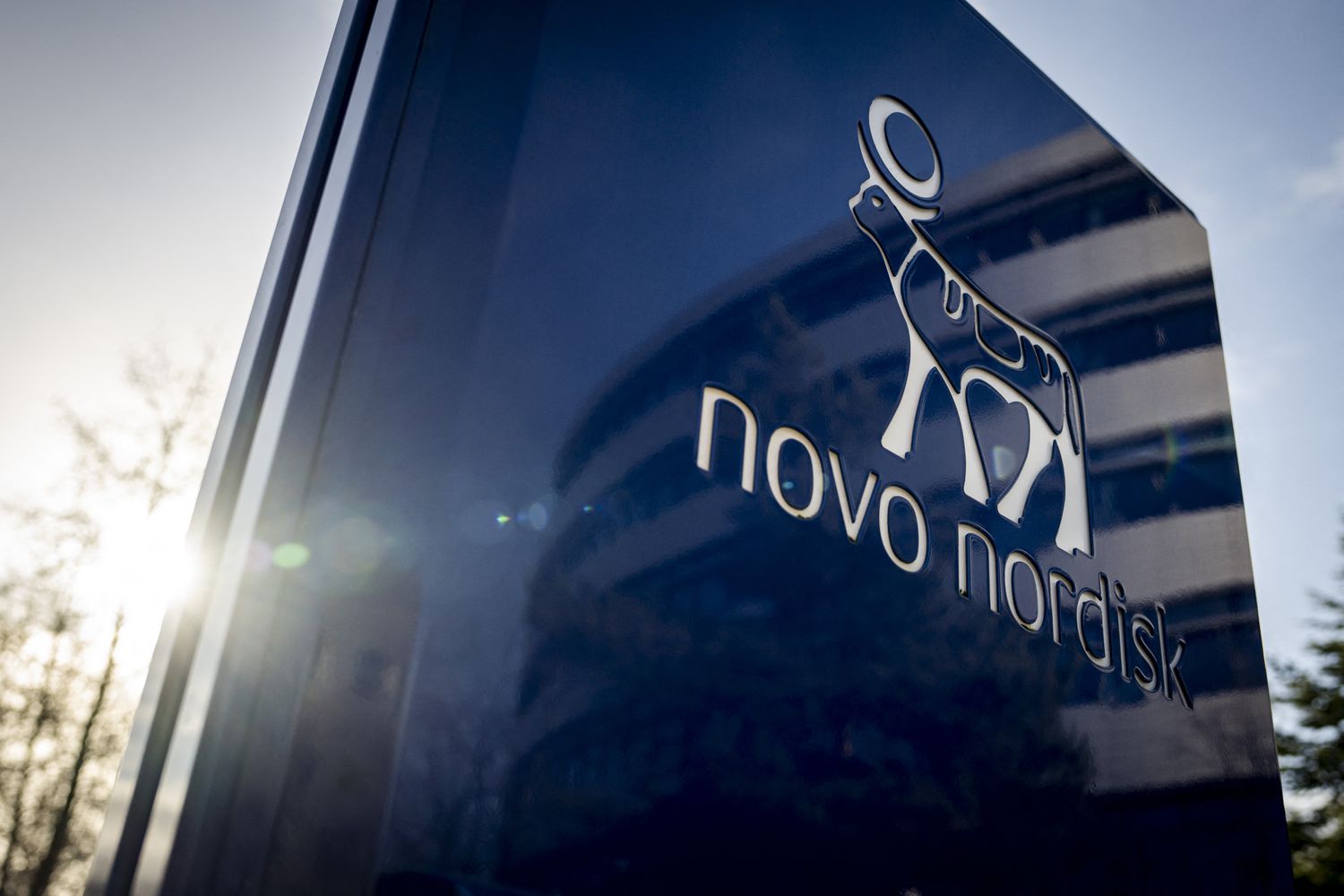 Novo Nordisk signage.