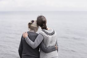 Two Generations of Women Embracing