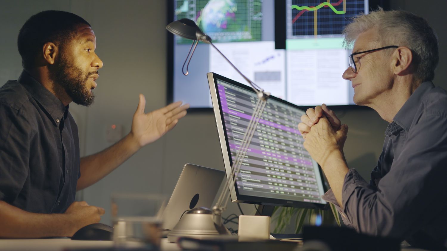 Two hedge fund managers discuss the liquidity of holdings and investments held within the fund.