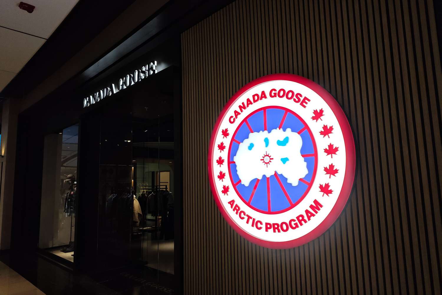 A Canada Goose down jacket store