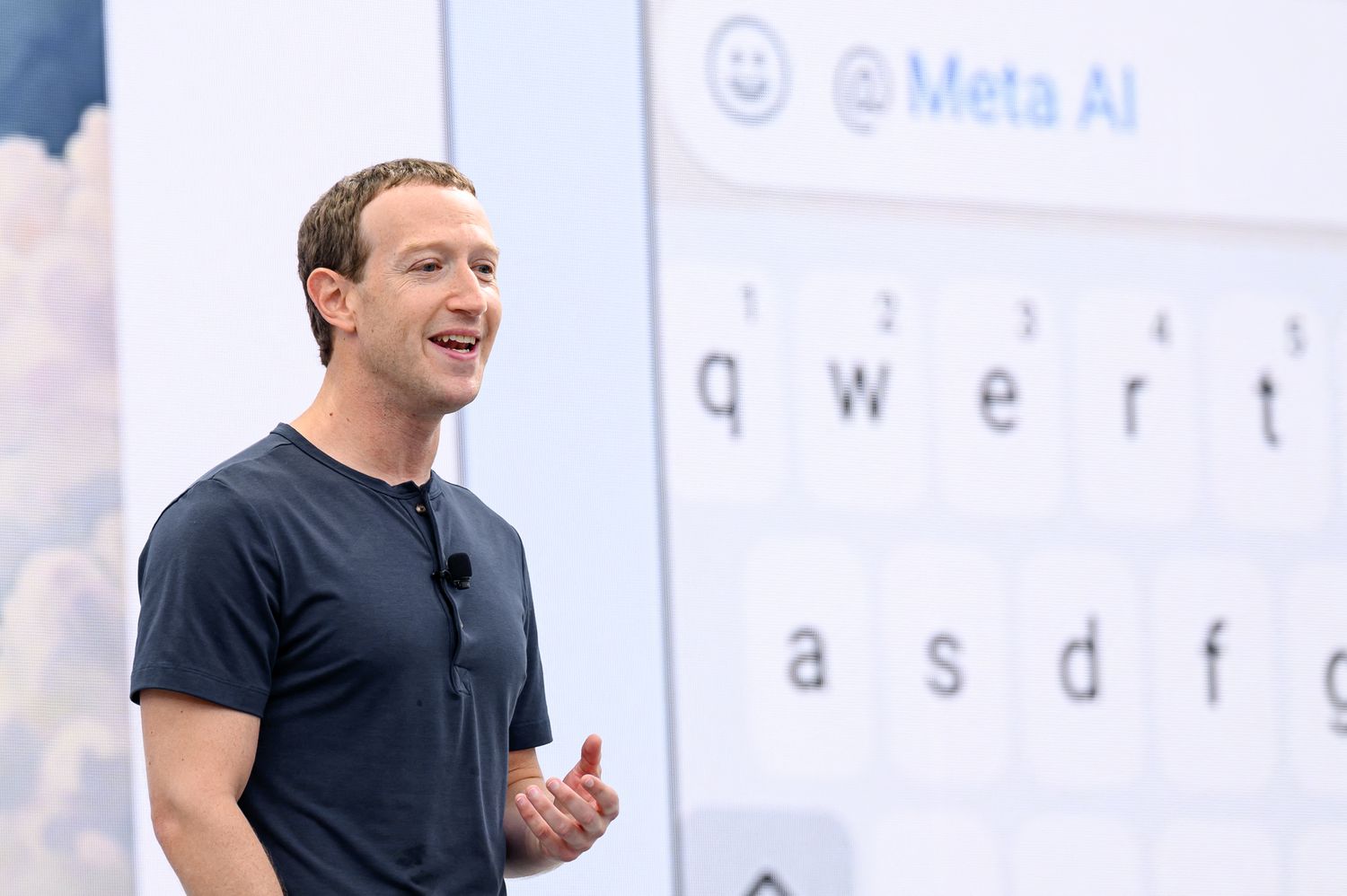 Meta founder and CEO Mark Zuckerberg at an event.