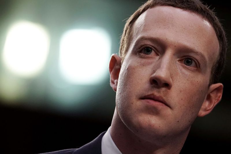 Facebook co-founder, Chairman and CEO Mark Zuckerberg testifies before a combined Senate Judiciary and Commerce committee hearing in the Hart Senate Office Building on Capitol Hill.