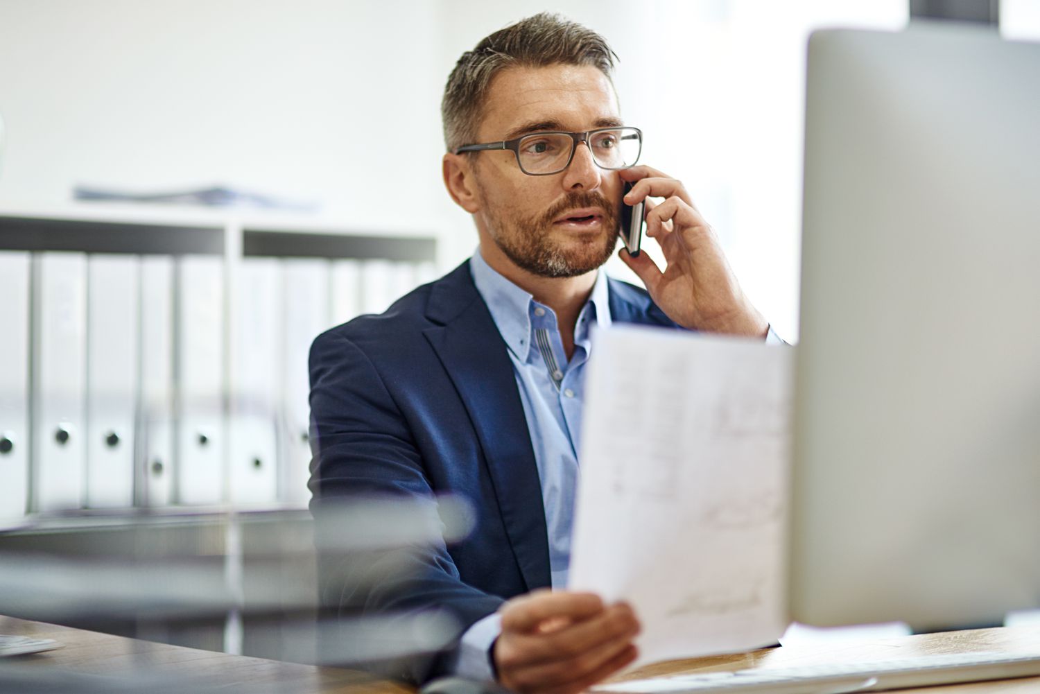 Debt collector calls borrower about their past-due debt.