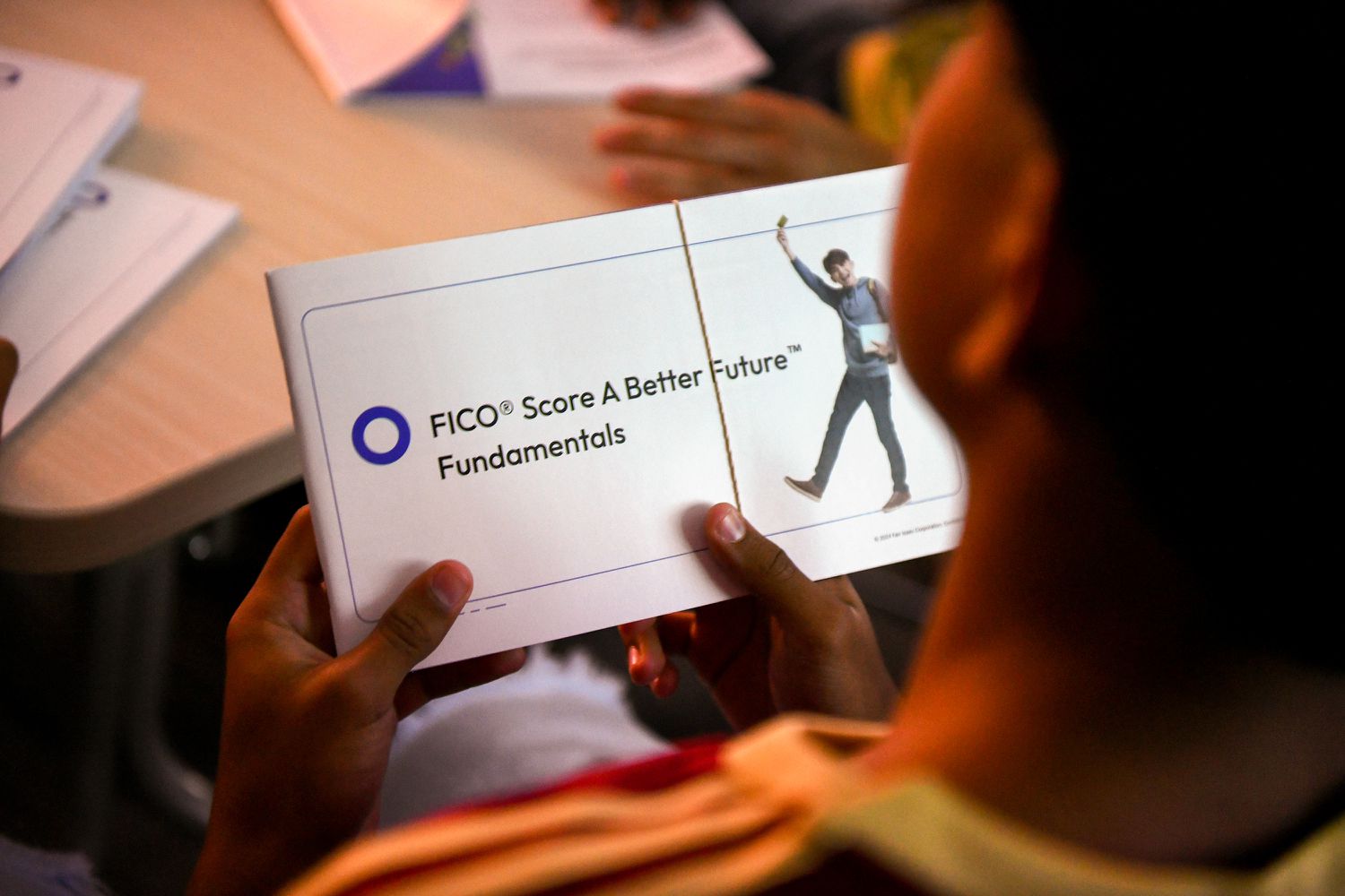 Students attend as FICO Teams Up with Chelsea FC to provide free credit education events during Chelsea's US Summer Tour at YMCA of Metro Atlanta Leadership & Learning Center on July 31, 2024 in Atlanta, Georgia.