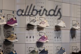Allbirds shoes in a New York City store in May 2023. 