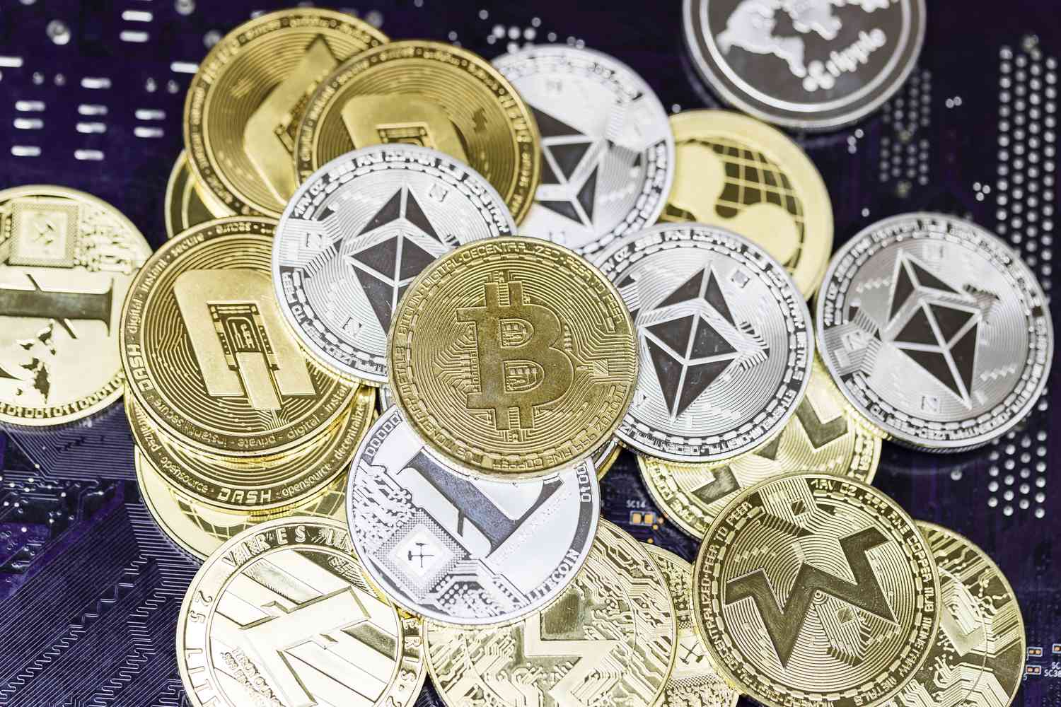 A visual representation of the digital Cryptocurrency