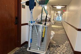 Hotel housekeeping cart
