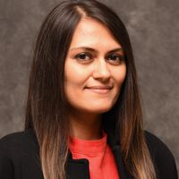A photograph shows research analyst Sana Saddiqui.