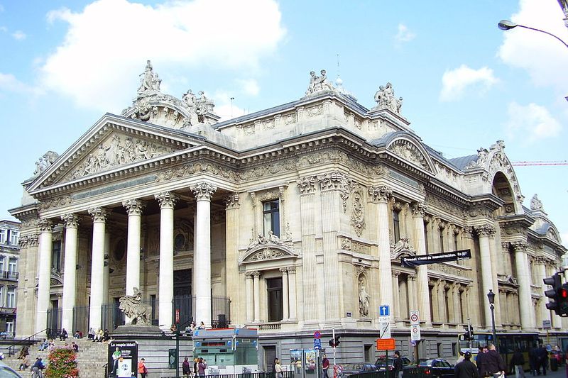 Façade de la Bourse de Bruxelles (1873), architecte: Léon-Pierre Suys