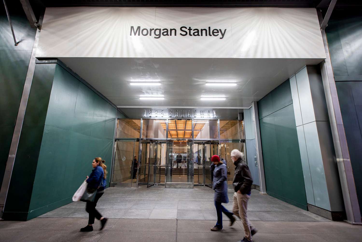 The Morgan Stanley headquarters in New York, US