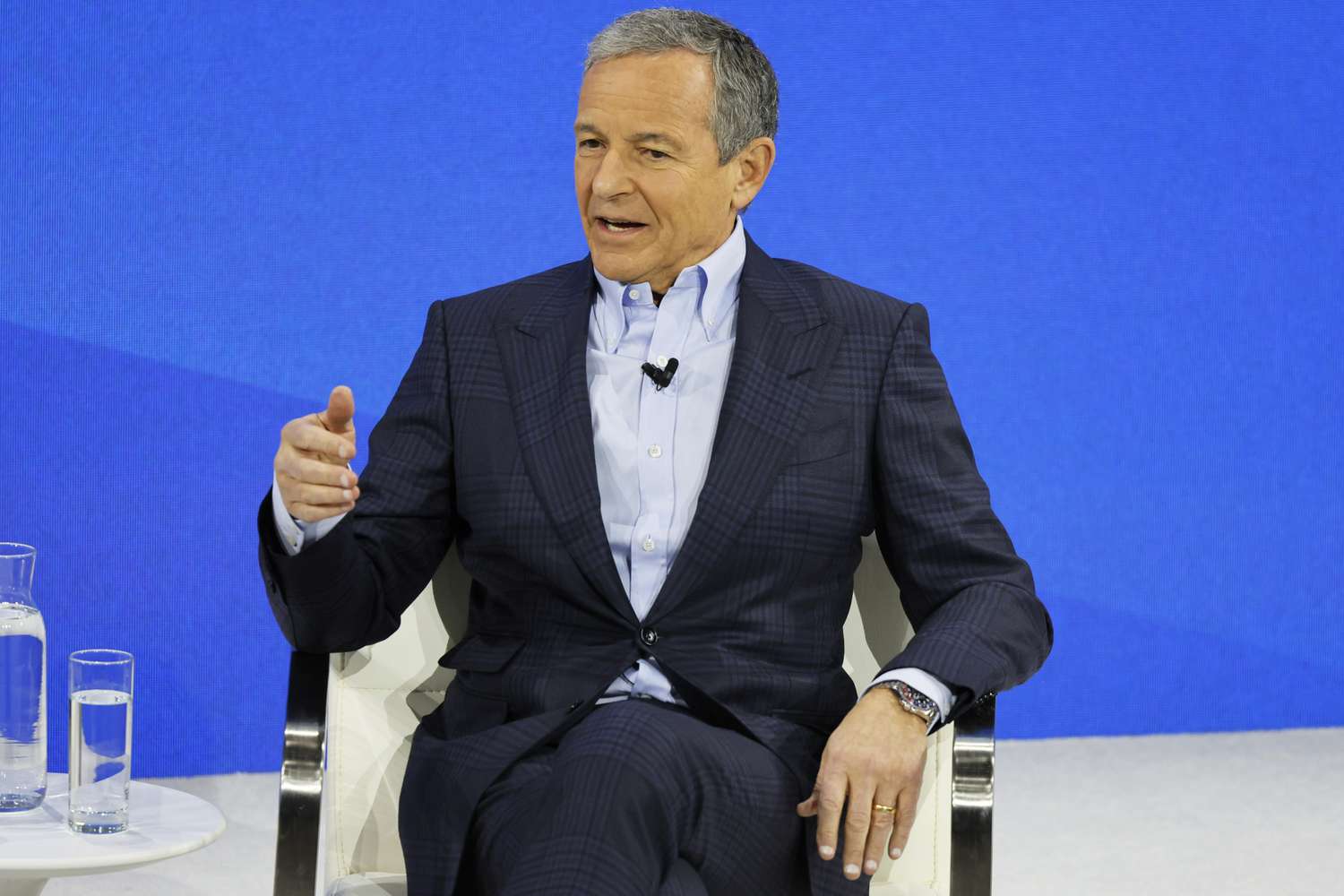 Bob Iger speaks during the New York Times annual DealBook summit in November 2023.