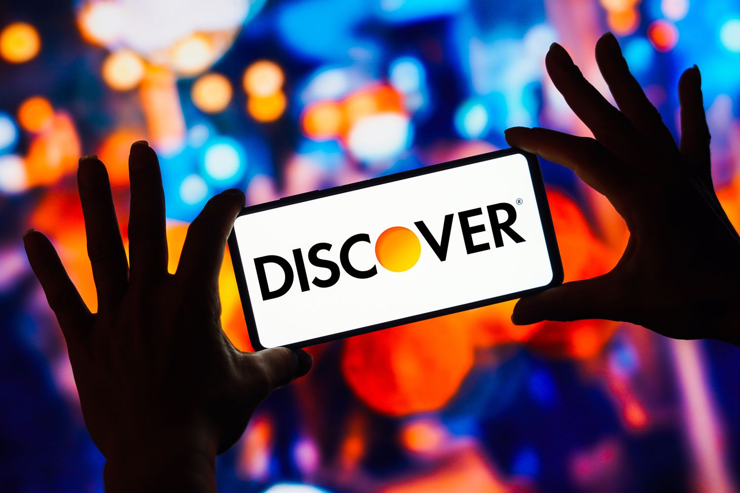 Discover Financial Services logo photo illustration