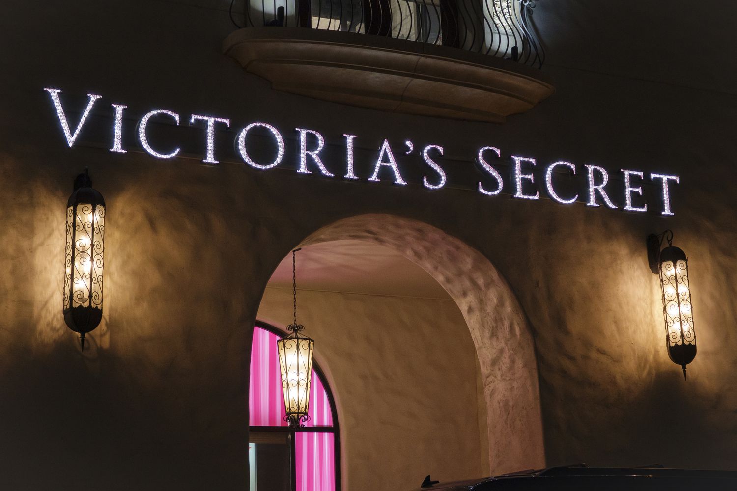 The Victoria's Secret logo outside a store in Las Vegas. 