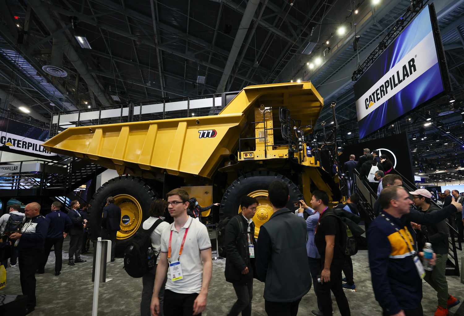 Caterpillar truck on display