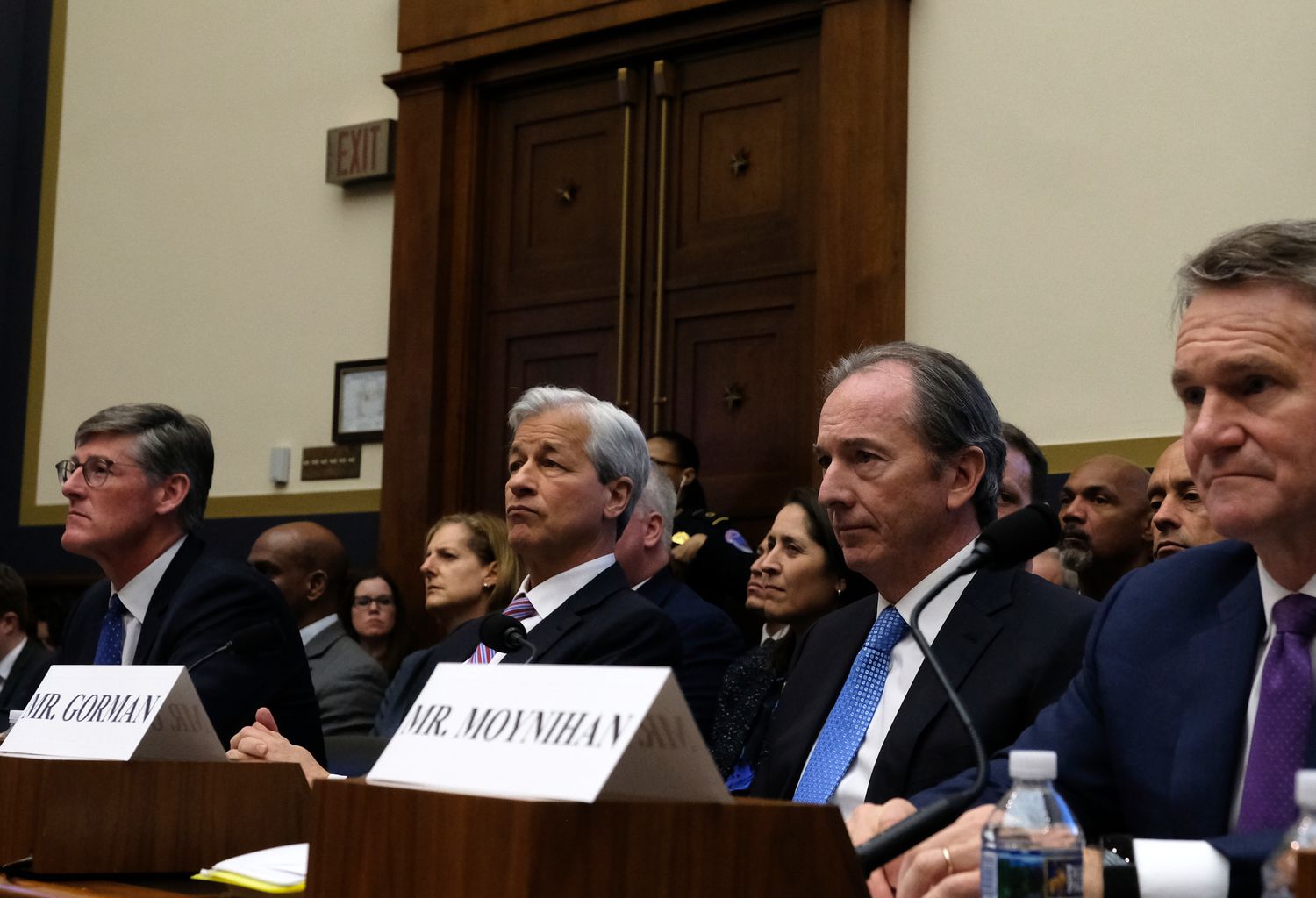 James Gorman, Jamie Dimon, Brian Moynihan and Michael Corbat at House Hearing on Financial Crisis
