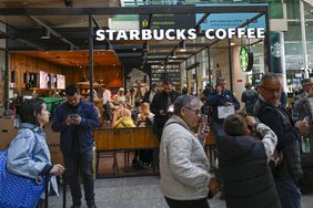 Starbucks Coffee at Humberto Delgado International Airport.