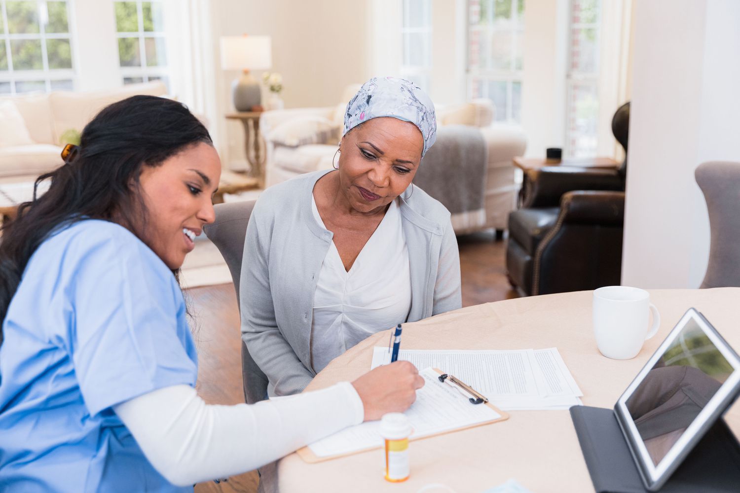 Nurse documents the long term care patient's concerns