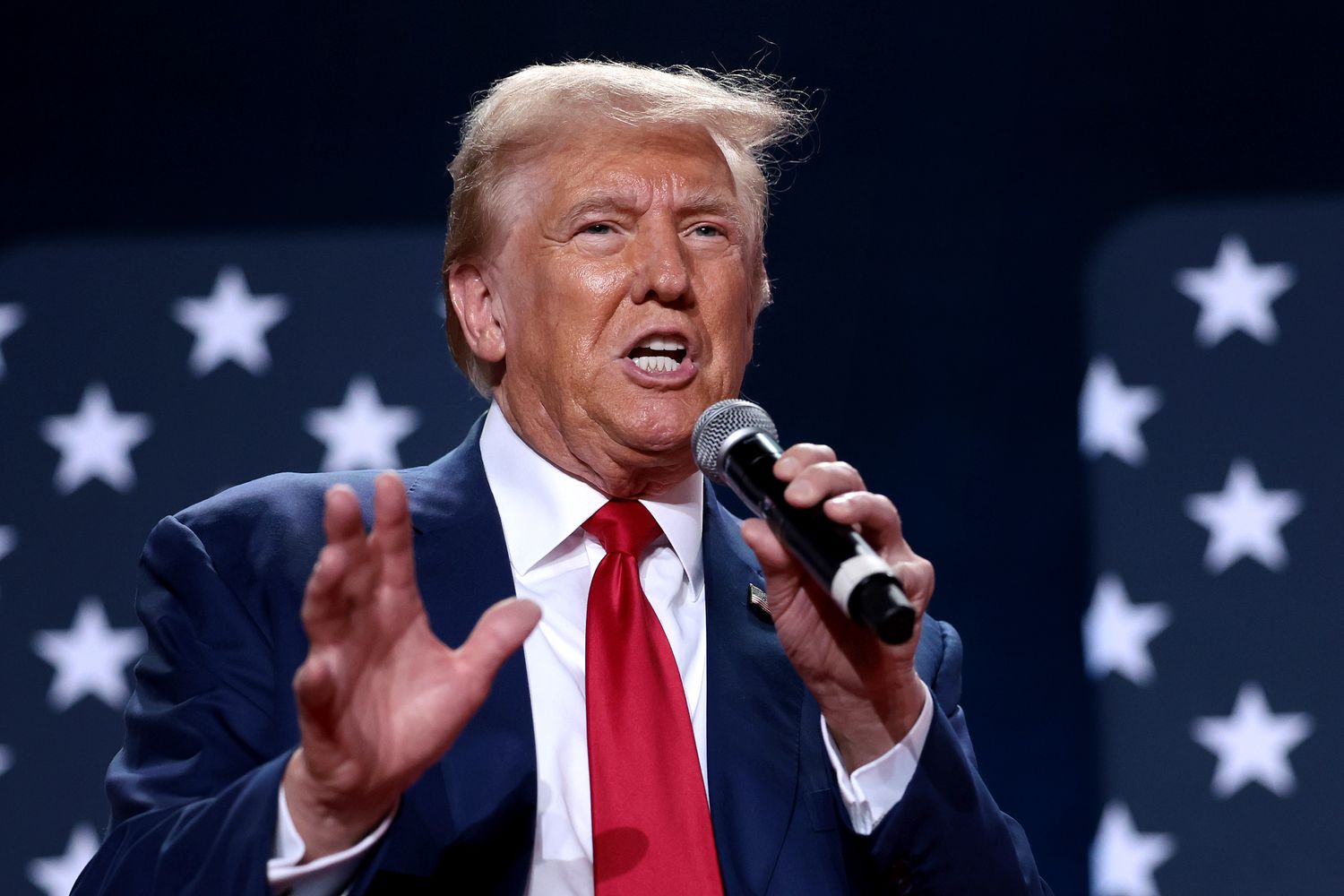 Former President Donald Trump in North Carolina on Oct. 4