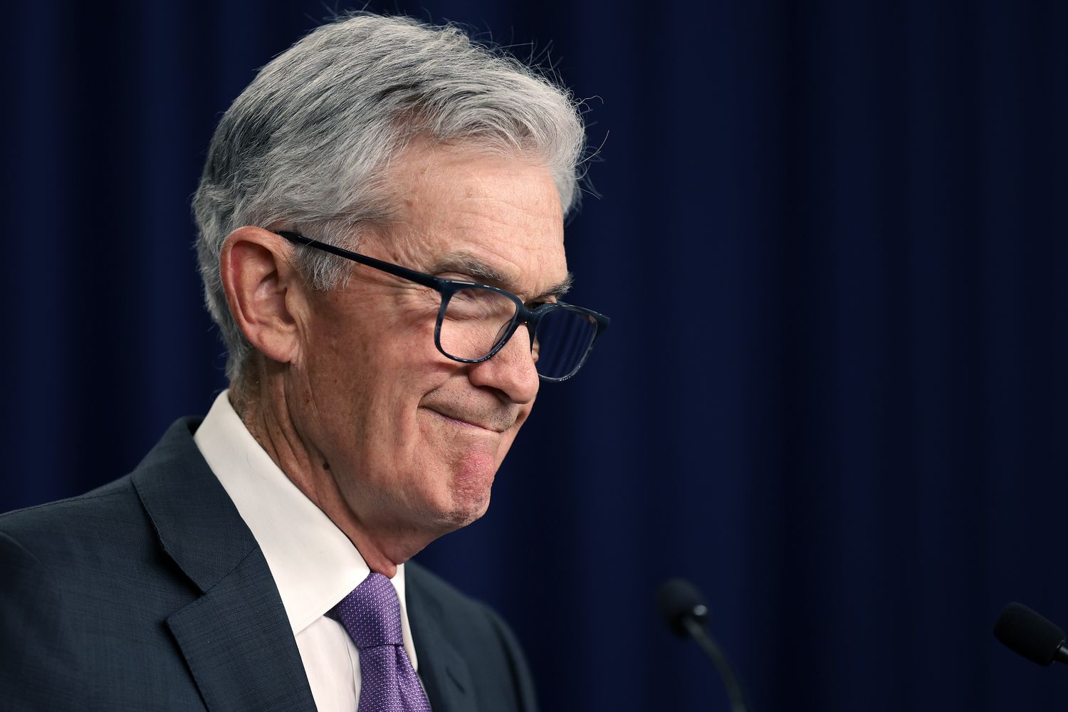 Federal Reserve Bank Chair Jerome Powell speaks during a news conference at the bank's William McChesney Martin building on March 20, 2024 in Washington, DC. 