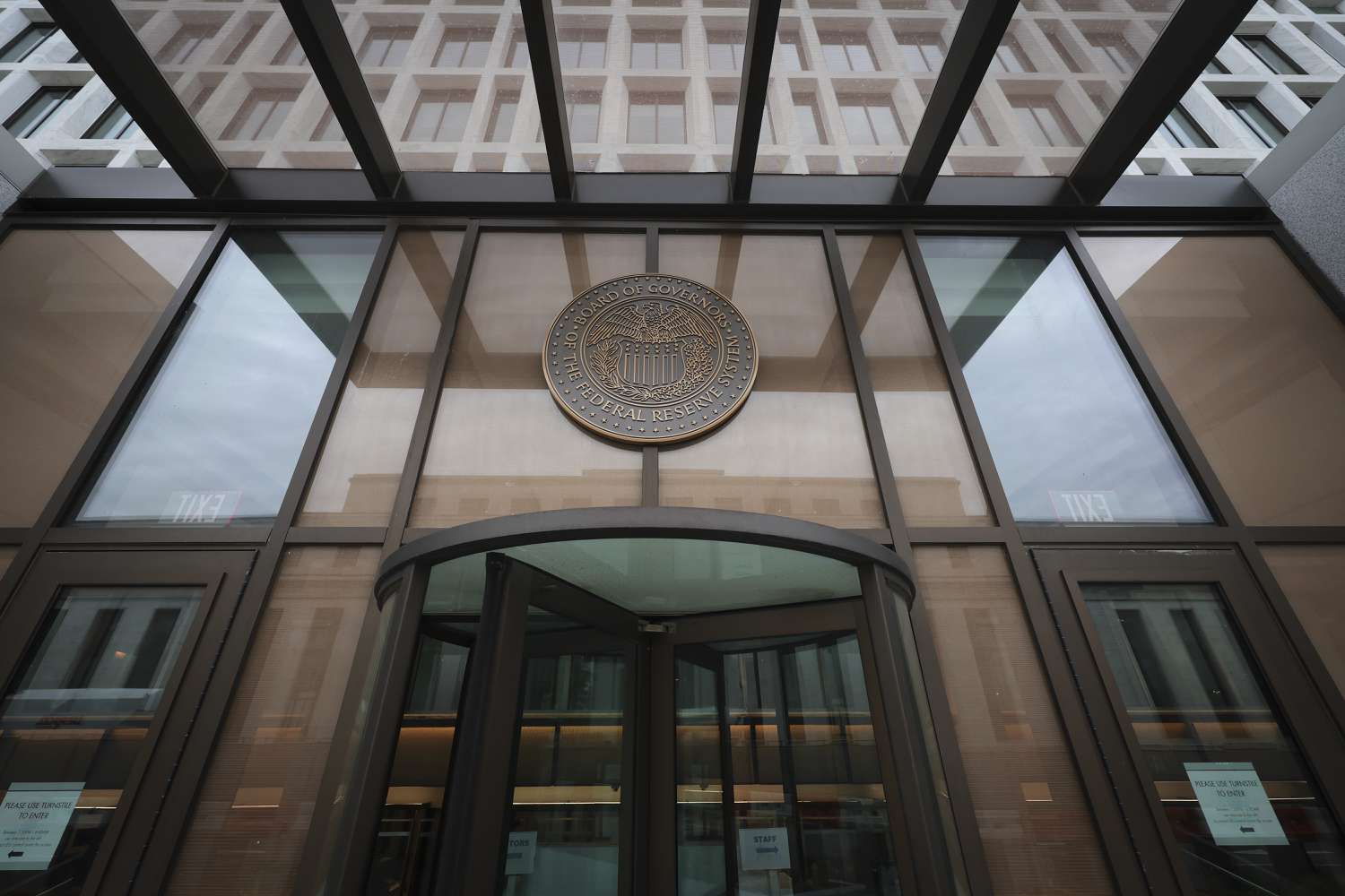 The Federal Reserve building is shown May 2, 2023 in Washington, DC. The Federal Reserve begins two days of meetings today to determine its next steps in relation to interest rates in an ongoing battle against reigning in inflation.