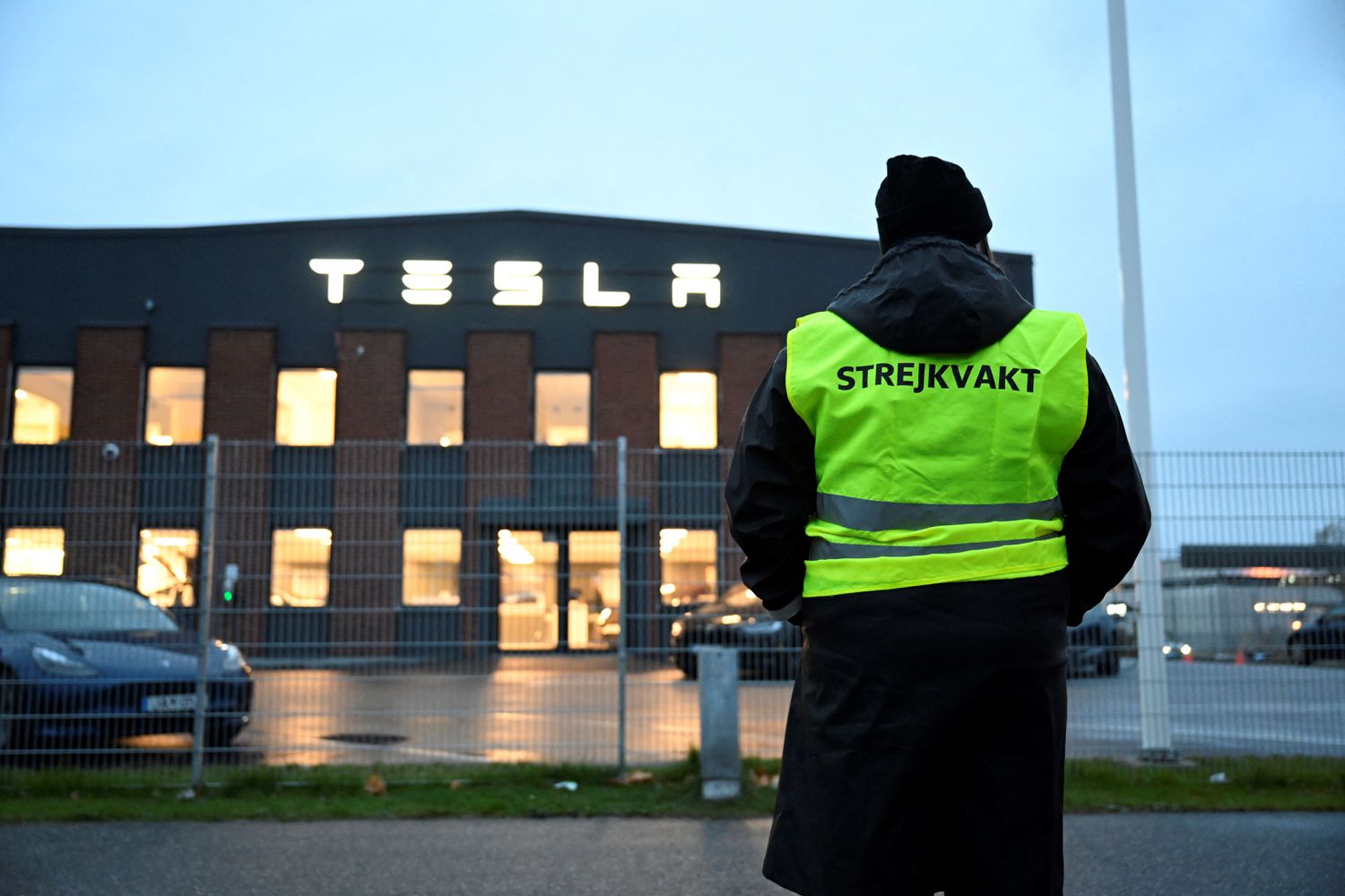 Tesla's Service Center in Segeltorp, Sweden