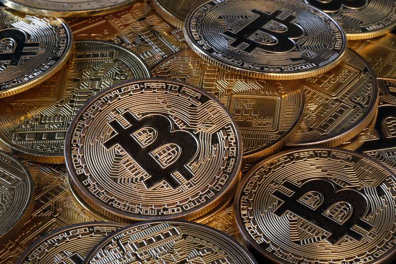 Photo illustration of Bitcoin cryptocurrency