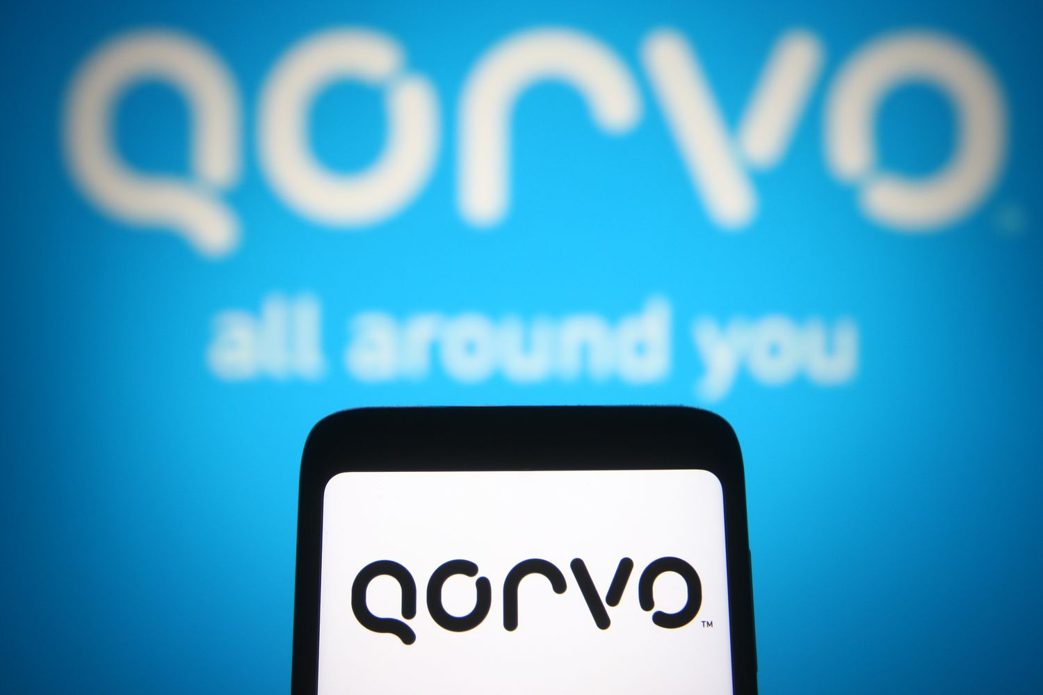 Qorvo Logo on Smartphone