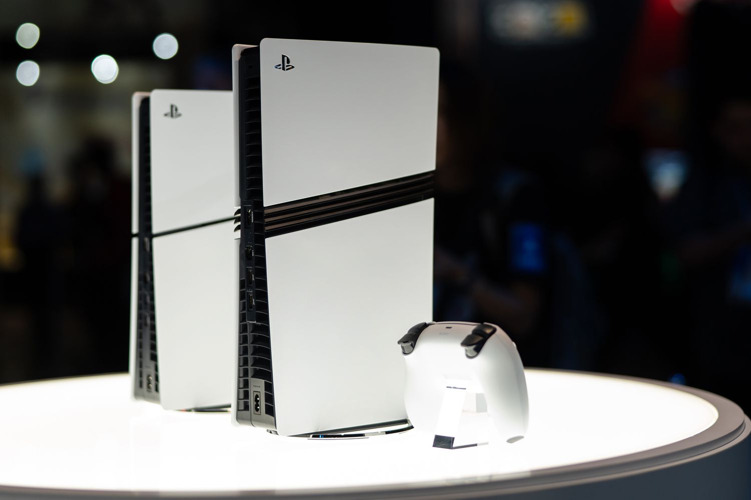 PlayStation 5 Pro and PlayStation 5 Digital Edition video game consoles.